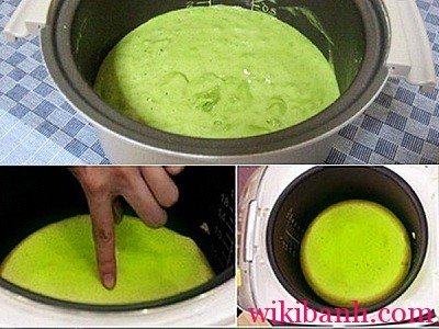 Bí quyết làm bánh bông lan trà xanh bằng nồi cơm điện-hình số-4